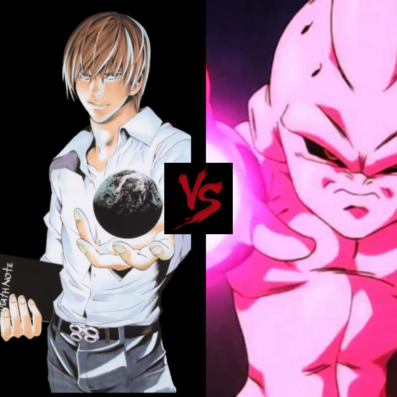 Light Yagami V S Majin Buu Fan Art