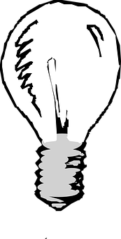 Lightbulb Silhouette Graphic