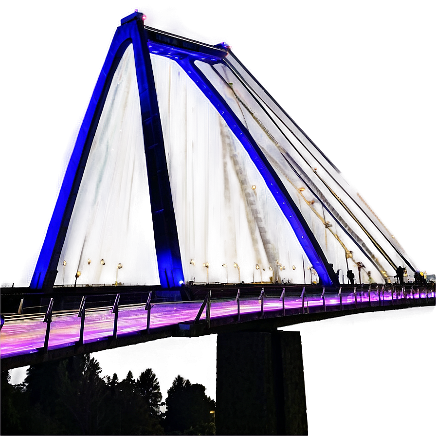 Lighted Bridge At Dusk Png Xqi7