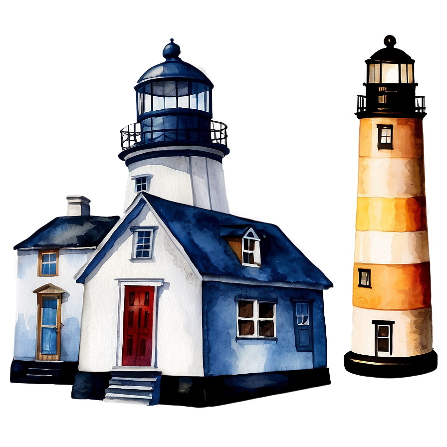 Lighthouse Watercolor Png Dmp36