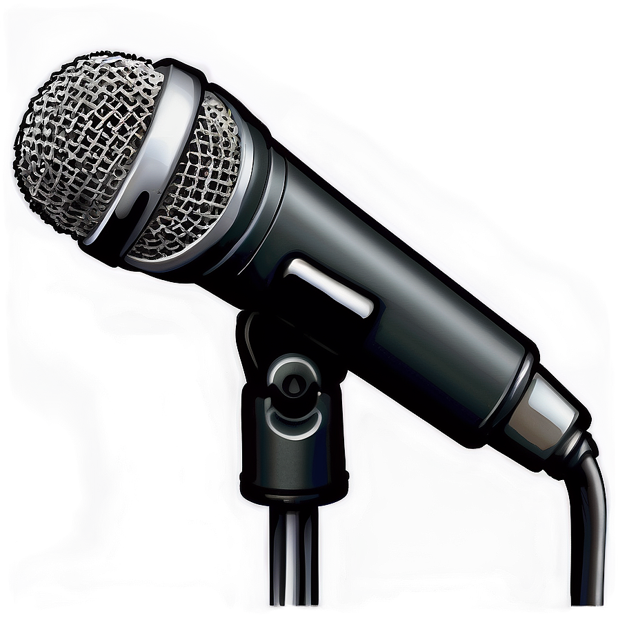 Lightweight Microphone On Stand Png 06282024