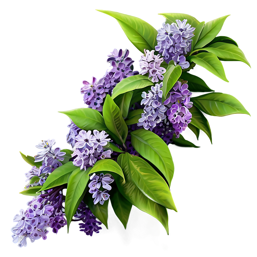 Lilac Flower Bush Png 68