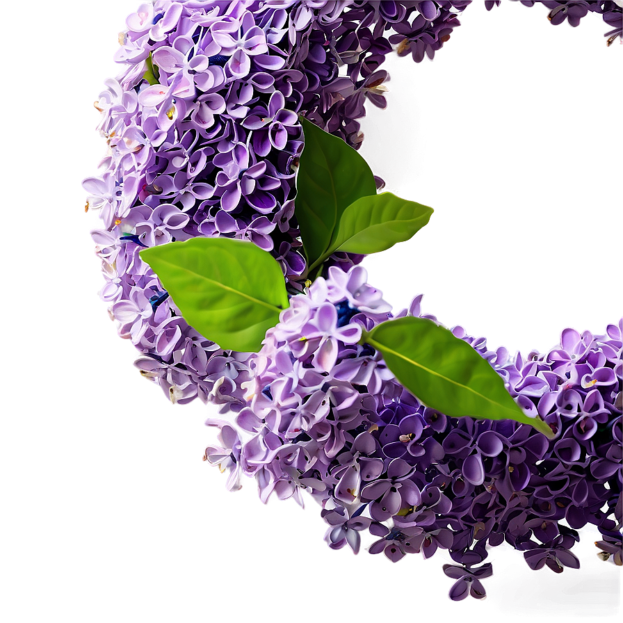 Lilac Wreath Png 06122024