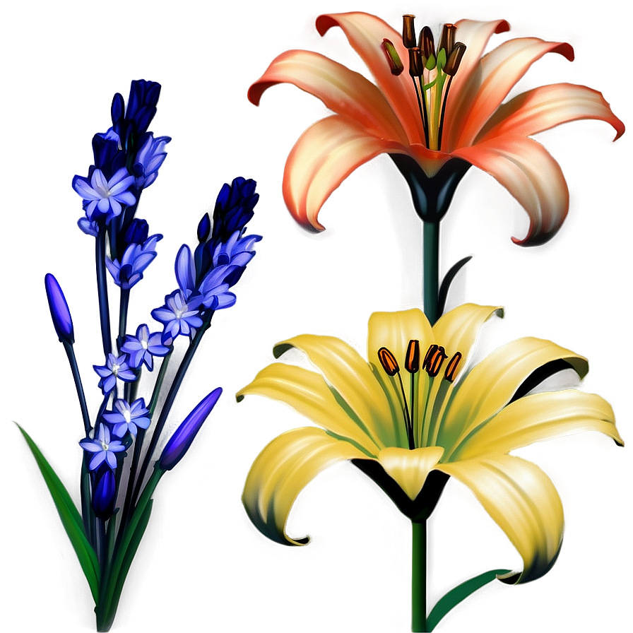 Lilies And Daisies Png Jox79