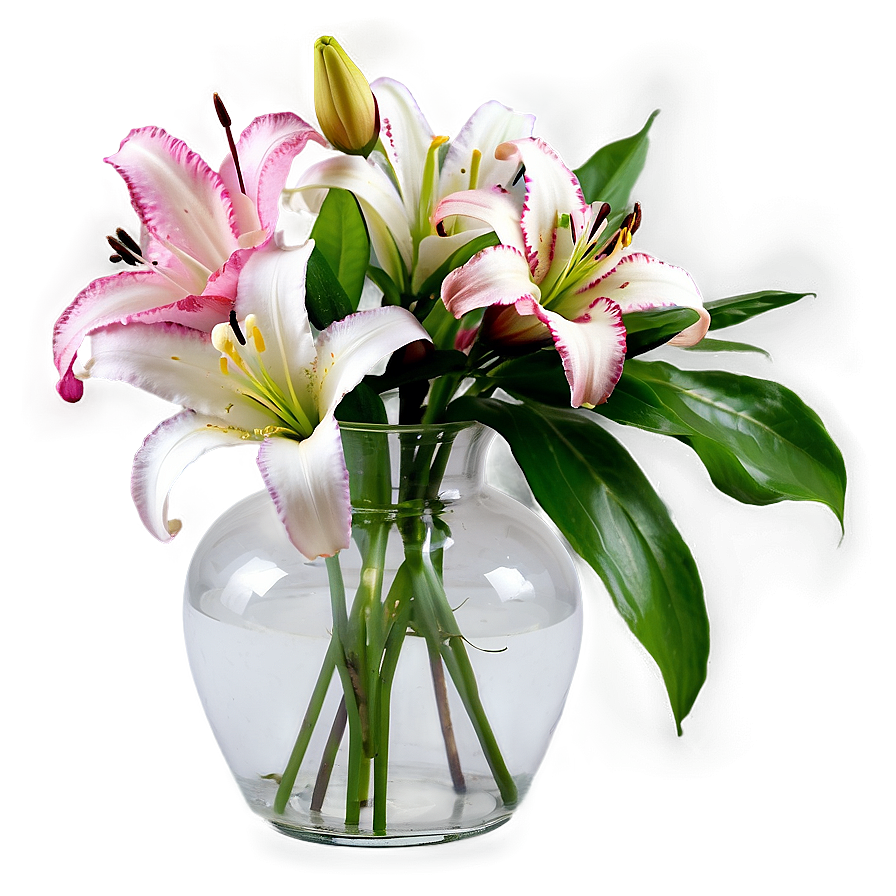 Lilies In Vase Png Ghy53