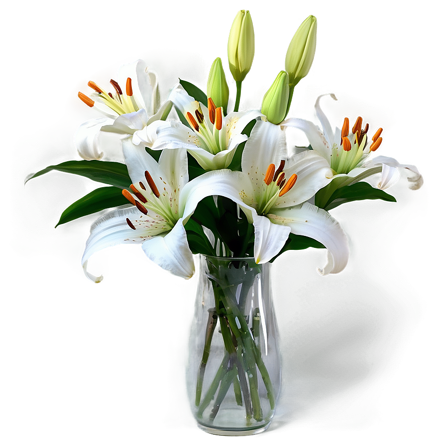 Lily Flower Arrangement Png 1