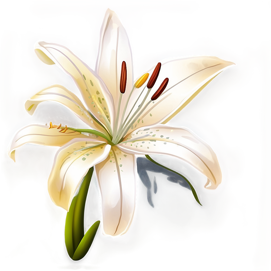 Lily Flower Drawing Png 06272024