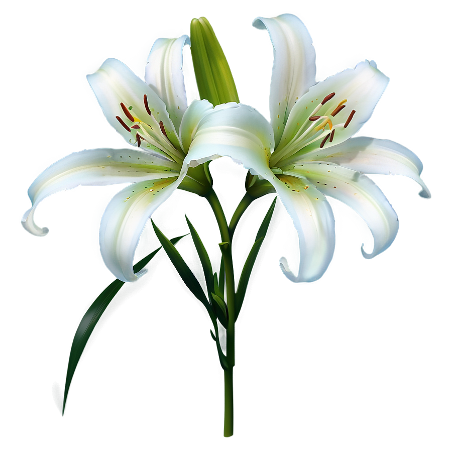 Lily Flower Outline Png 87