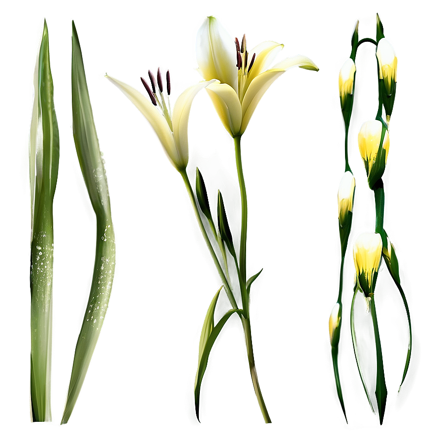 Lily Flower Stem Png Ecv60