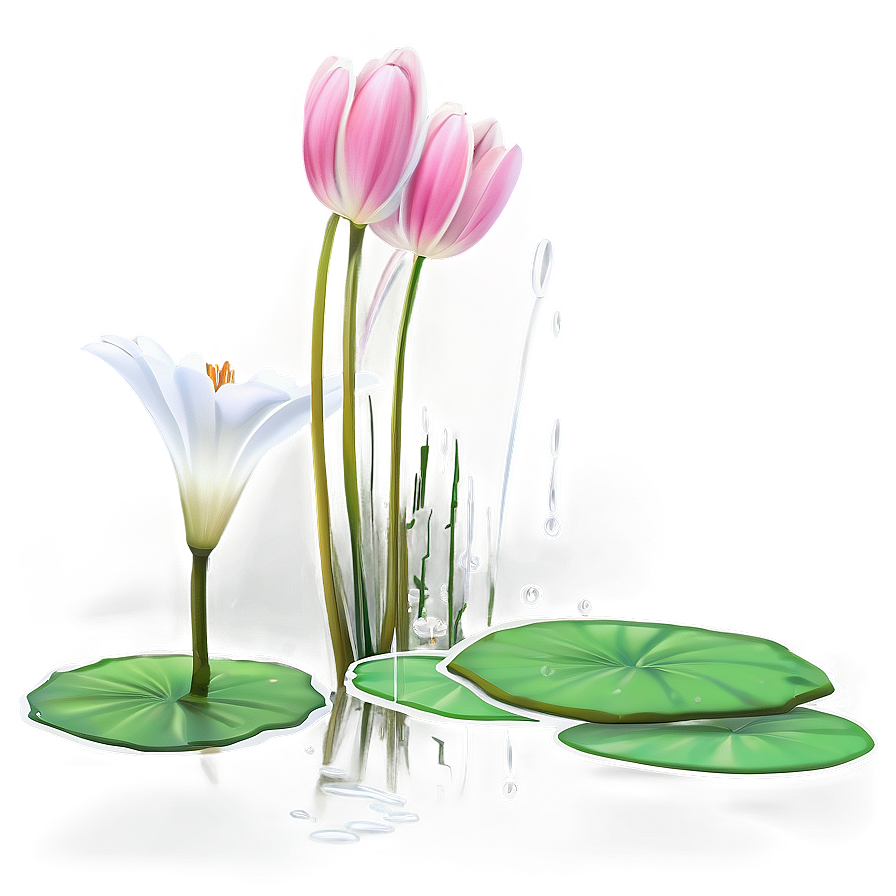 Lily Pad Water Scene Png Idf