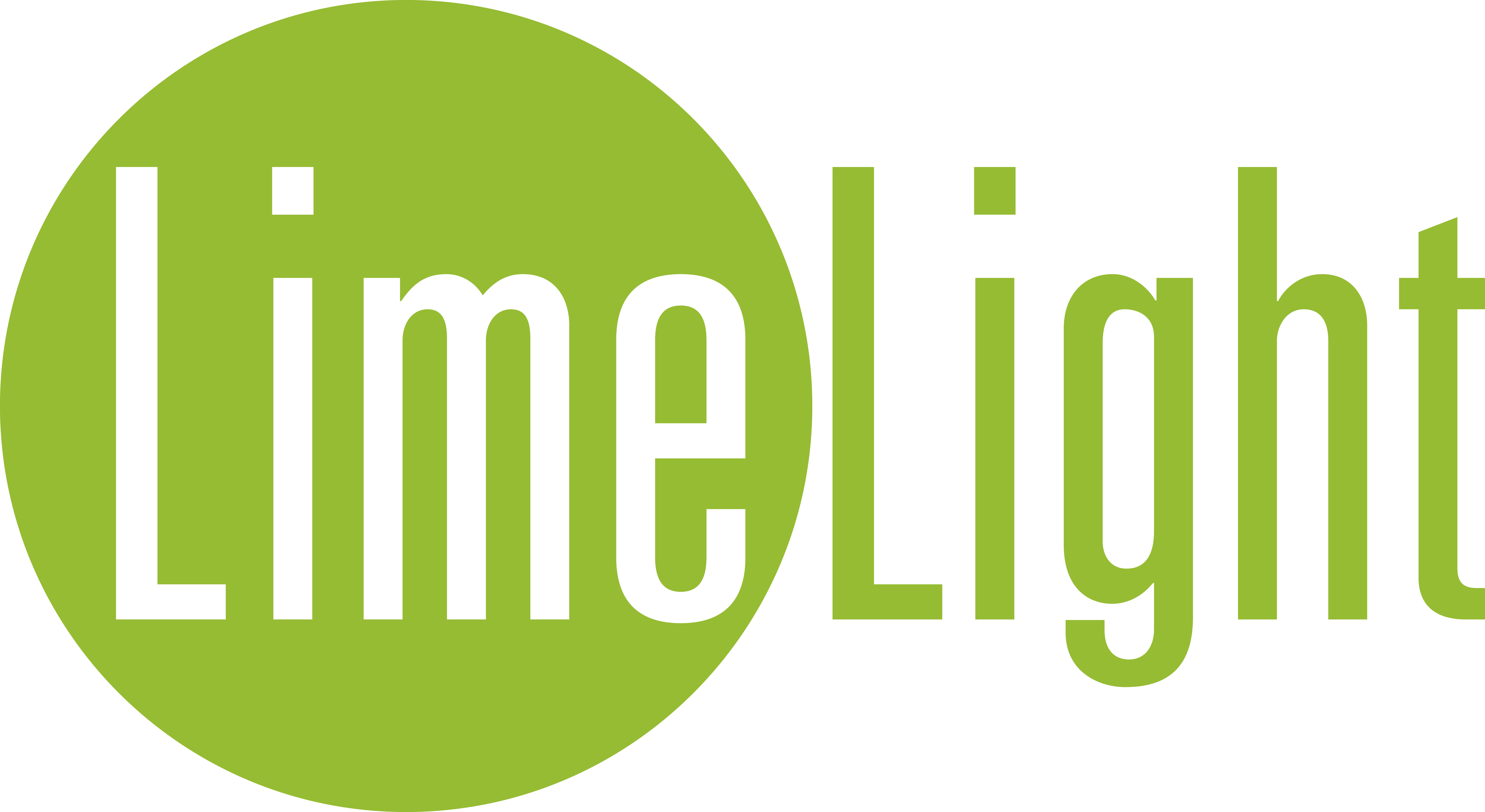 Lime Light Logo Greenand White