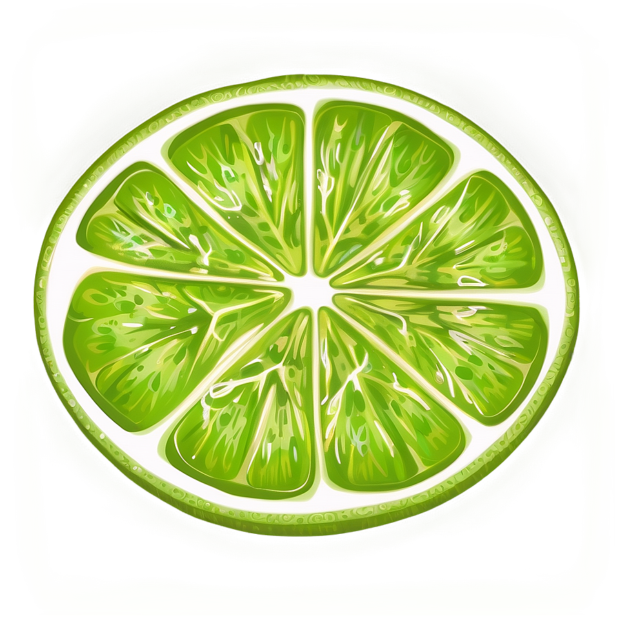 Lime Slice Drawing Png Iko