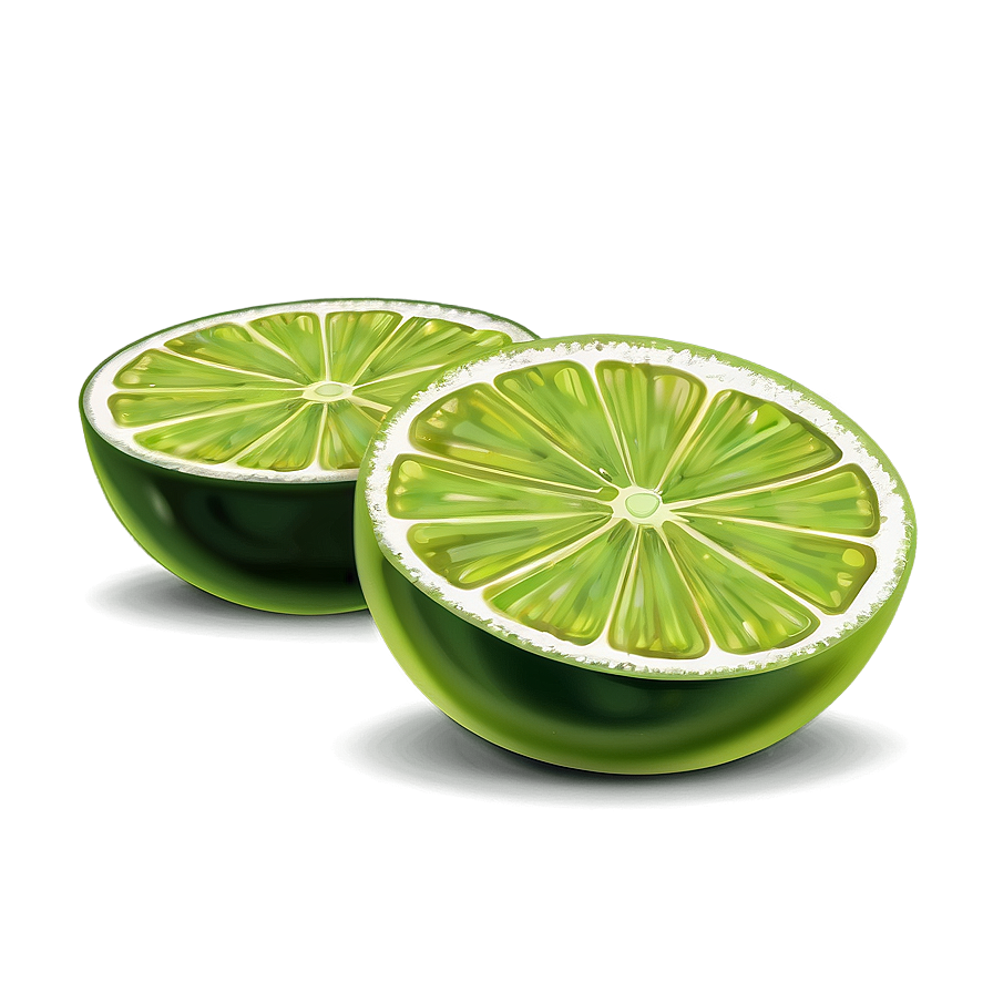 Lime Slice Illustration Png 67