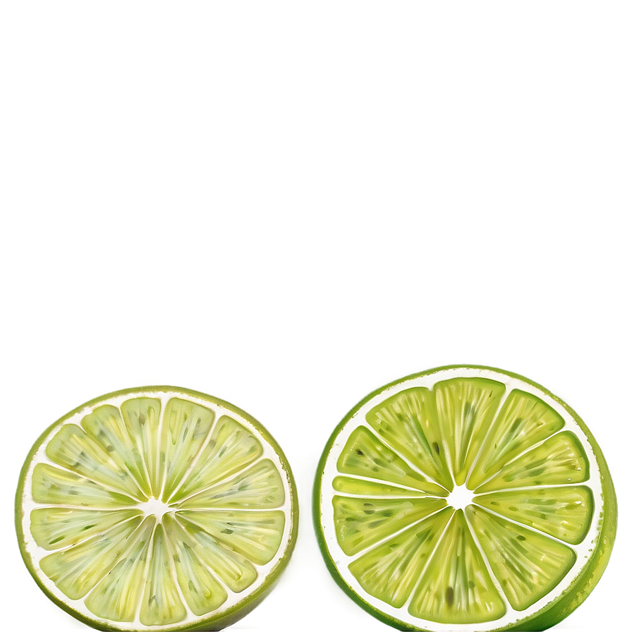 Lime Slice Sketch Png 40