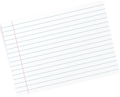 Lined Notebook Paper Clipart