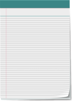 Lined Notebook Paper Vector