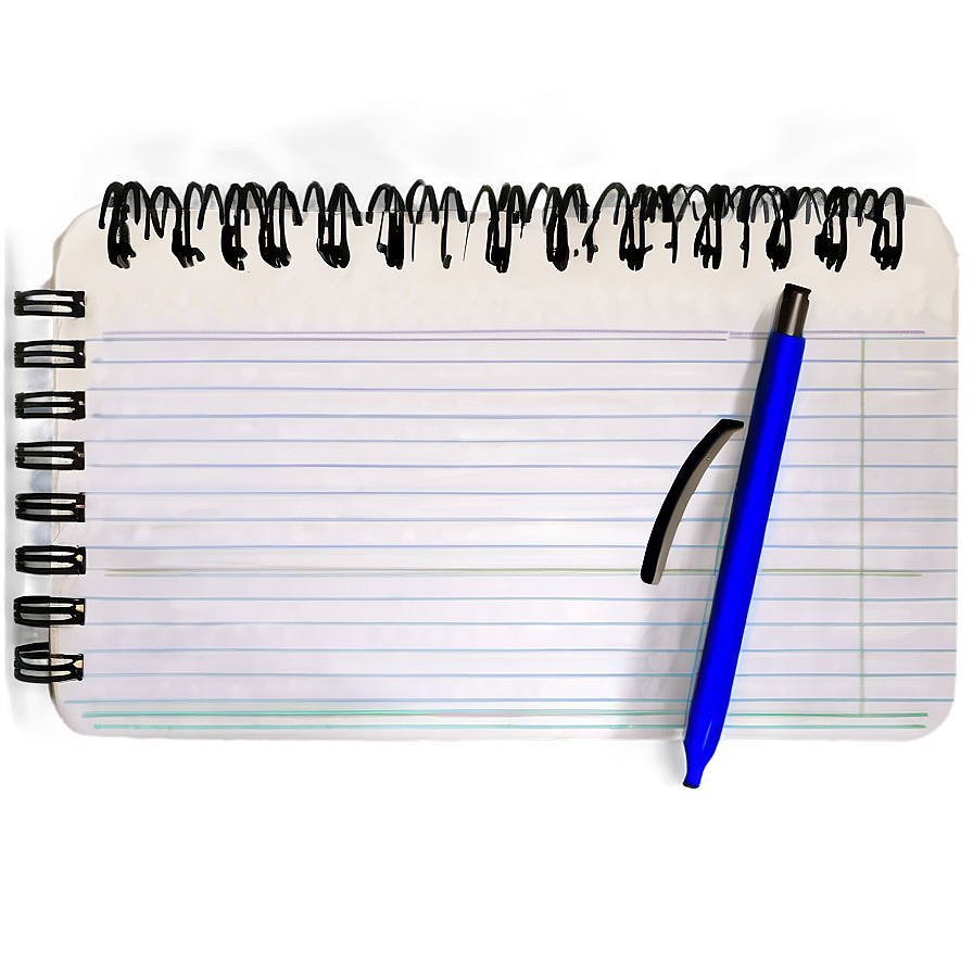 Lined Notebook Paper With Header Png Amb