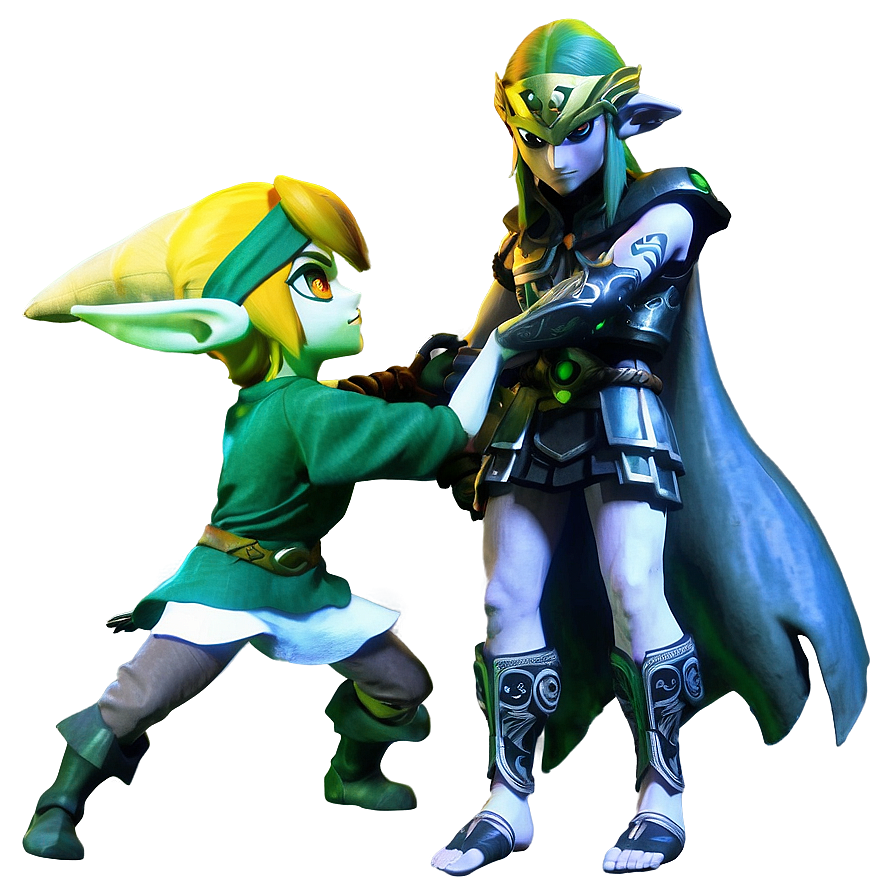 Link And Midna Png Ryt