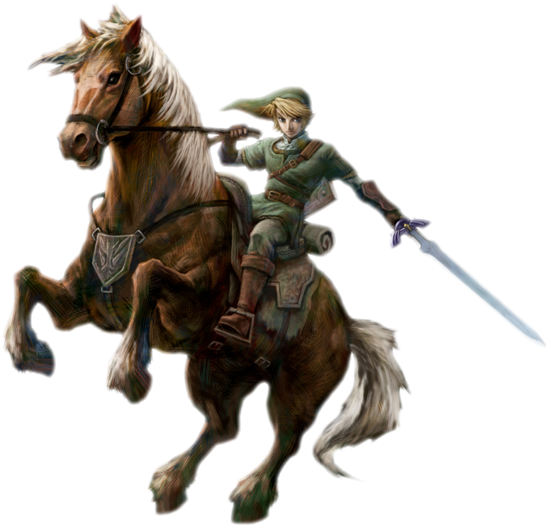 Link Riding Epona Artwork