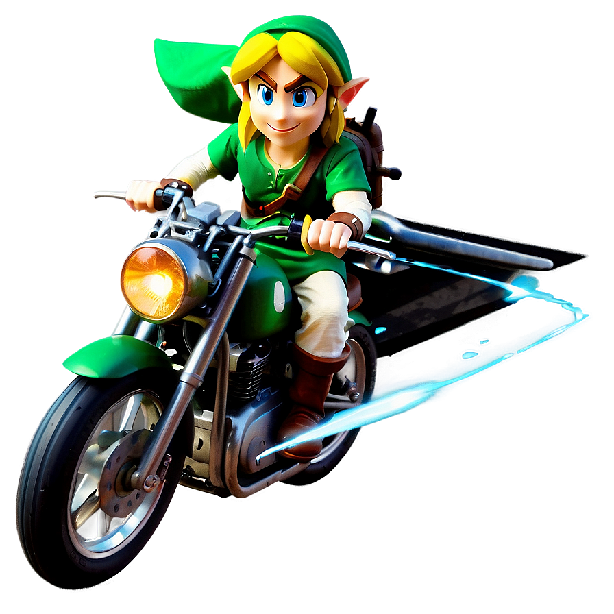 Link Riding Motorcycle Png Eip81