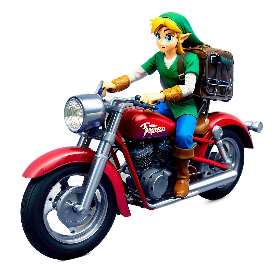 Link Riding Motorcycle Png Qve