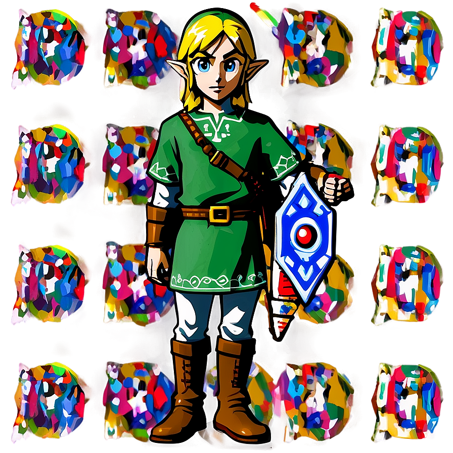 Link With Sheikah Slate Png 05212024