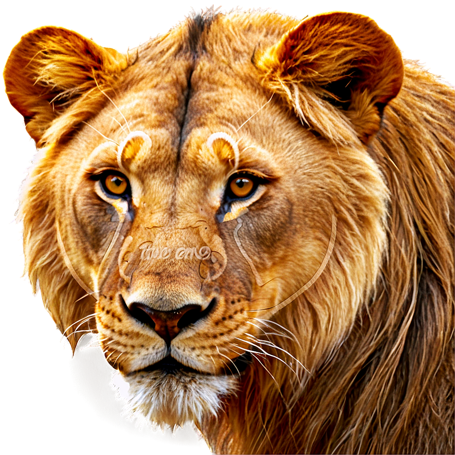 Lion Face Art Png 06122024