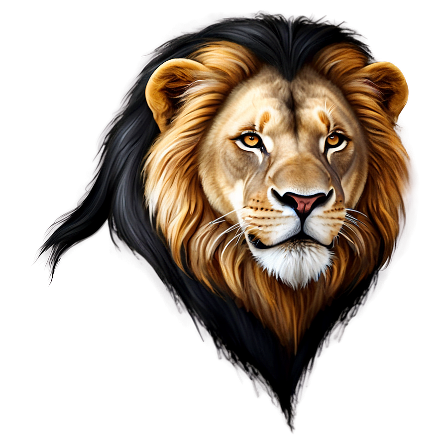 Lion Face Illustration Png Gtr8