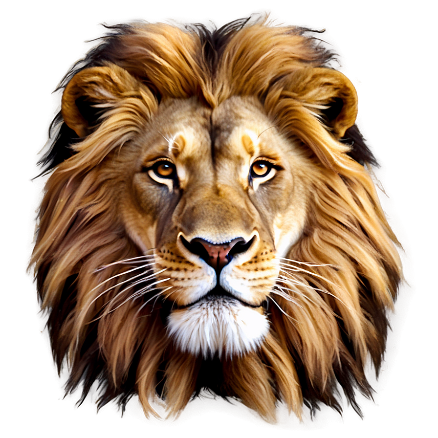 Lion Face Illustration Png Iyk71