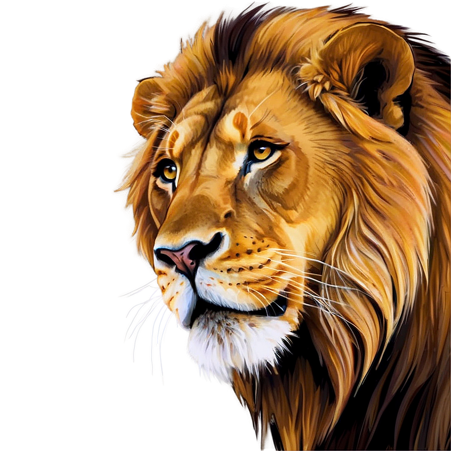 Lion Vector Illustration Png 19