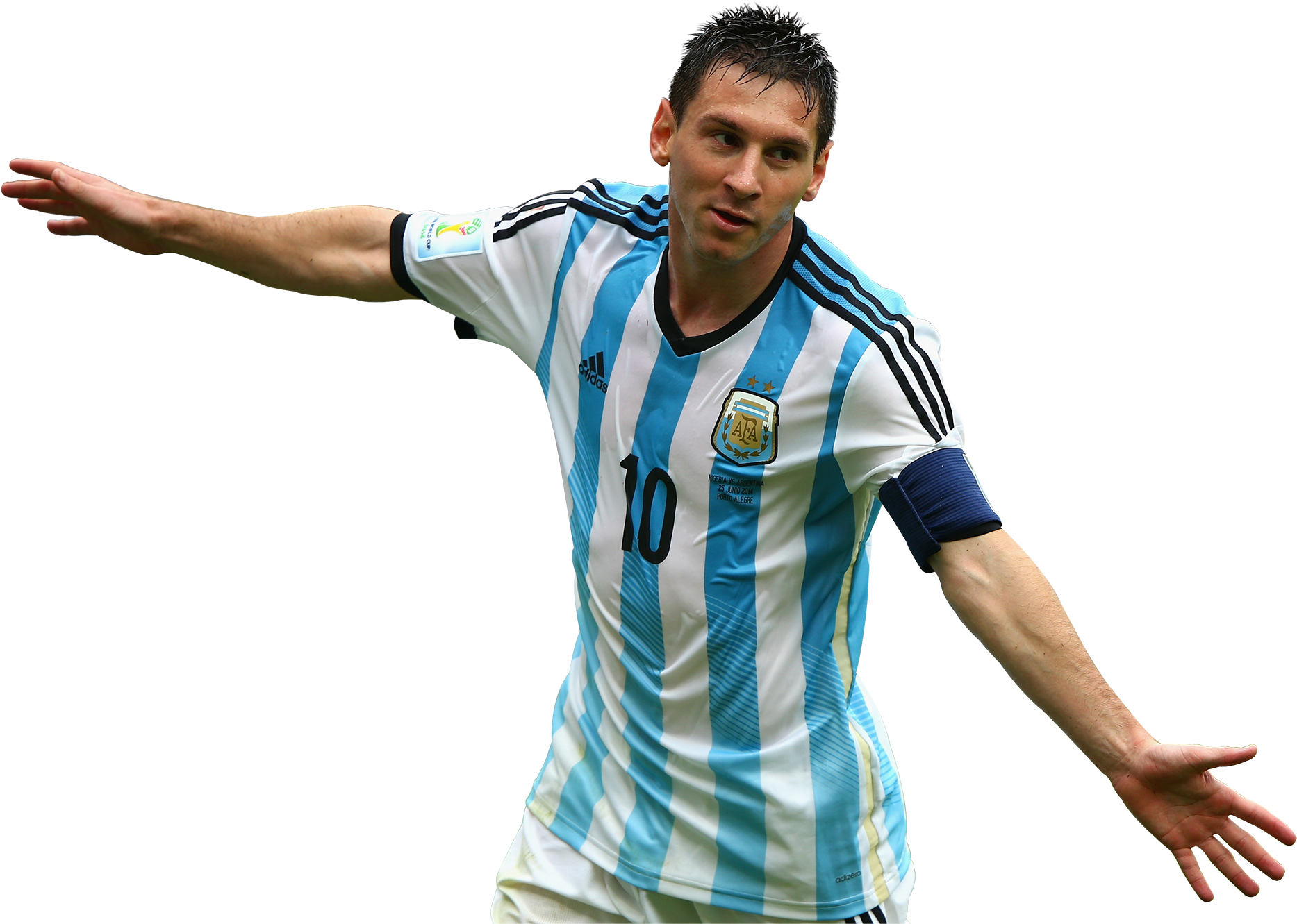 Lionel Messi Argentina Kit Celebration