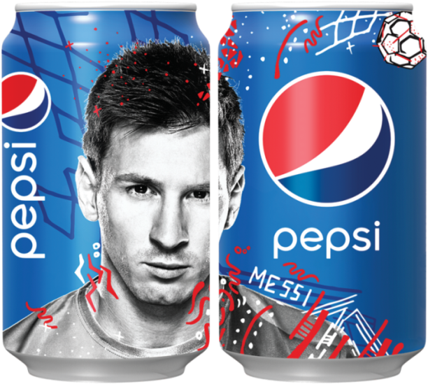 Lionel Messi Pepsi Can Design