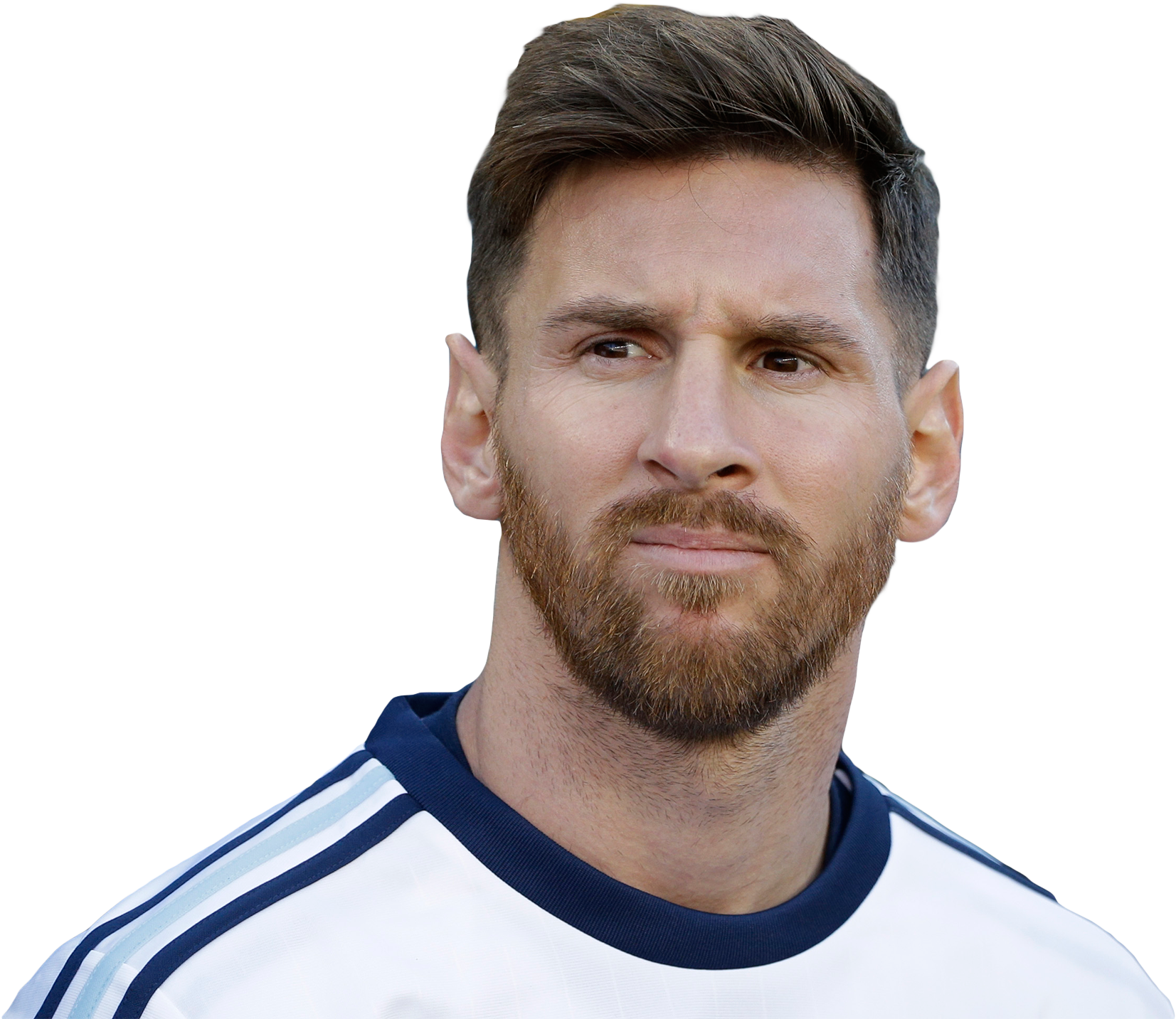 Lionel Messi Portraitin Argentina Jersey