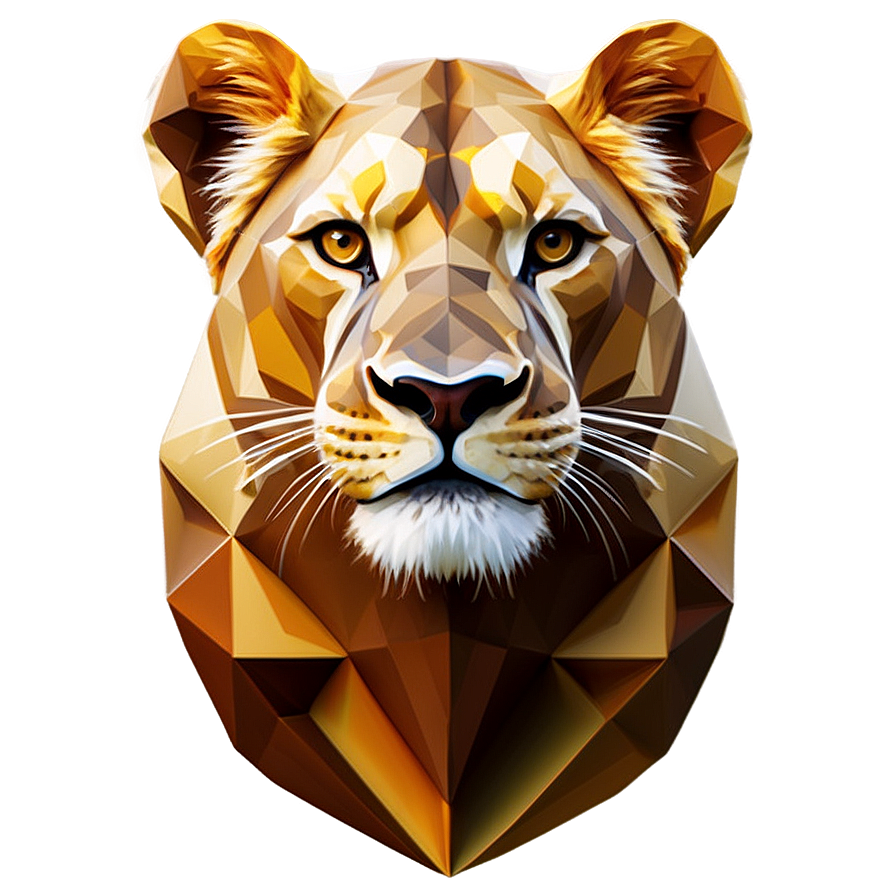 Lioness Abstract Design Png Tlv52