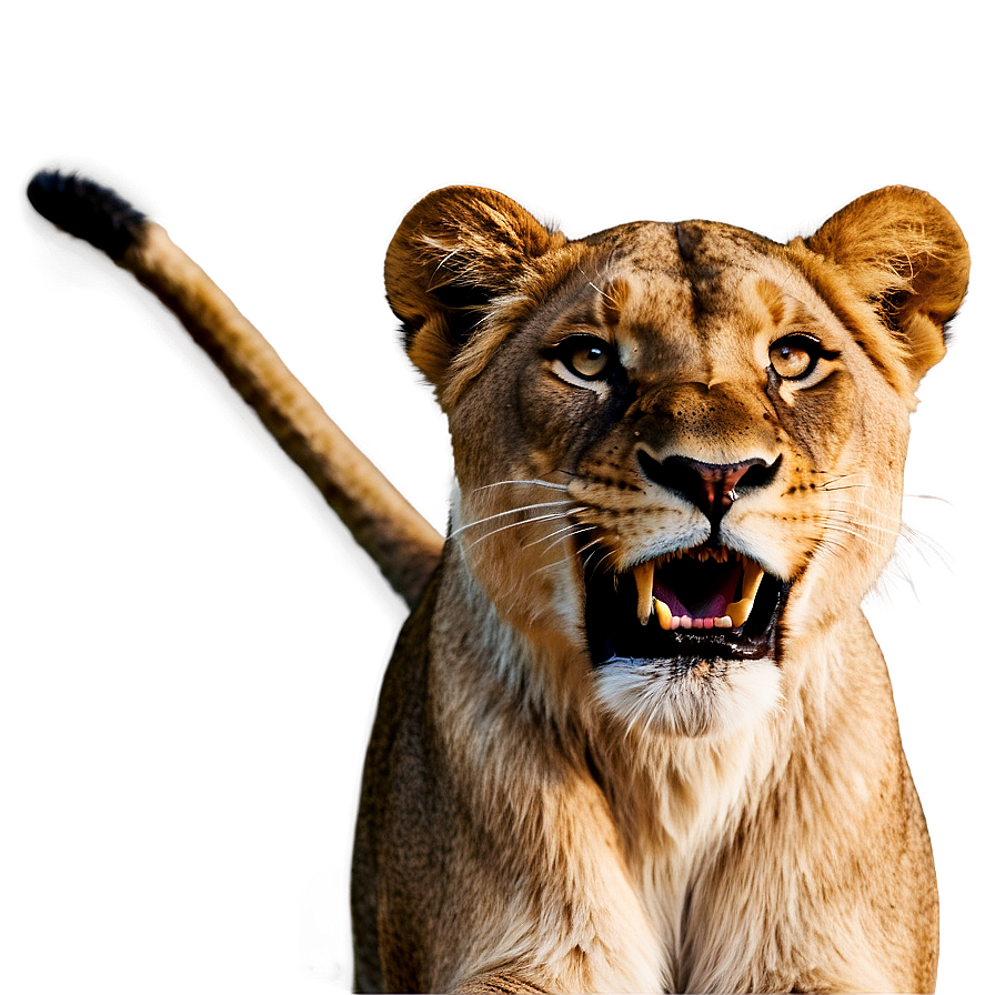 Lioness Iconic Pose Png 23