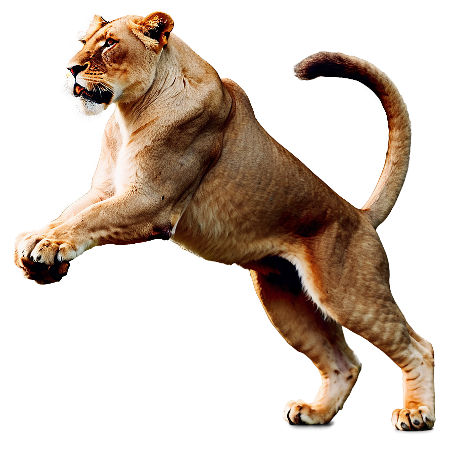 Lioness In Battle Stance Png 18