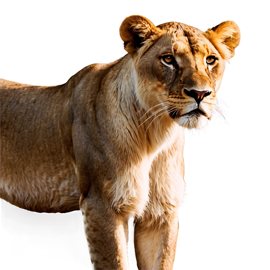 Lioness In Golden Light Png Ktx