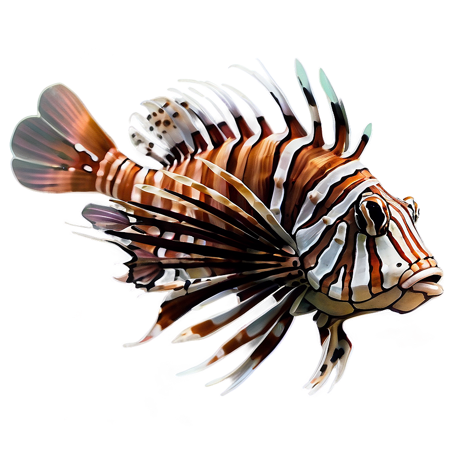 Lionfish Illustration Png Wkx5