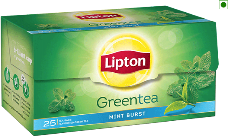 Lipton Green Tea Mint Burst Box