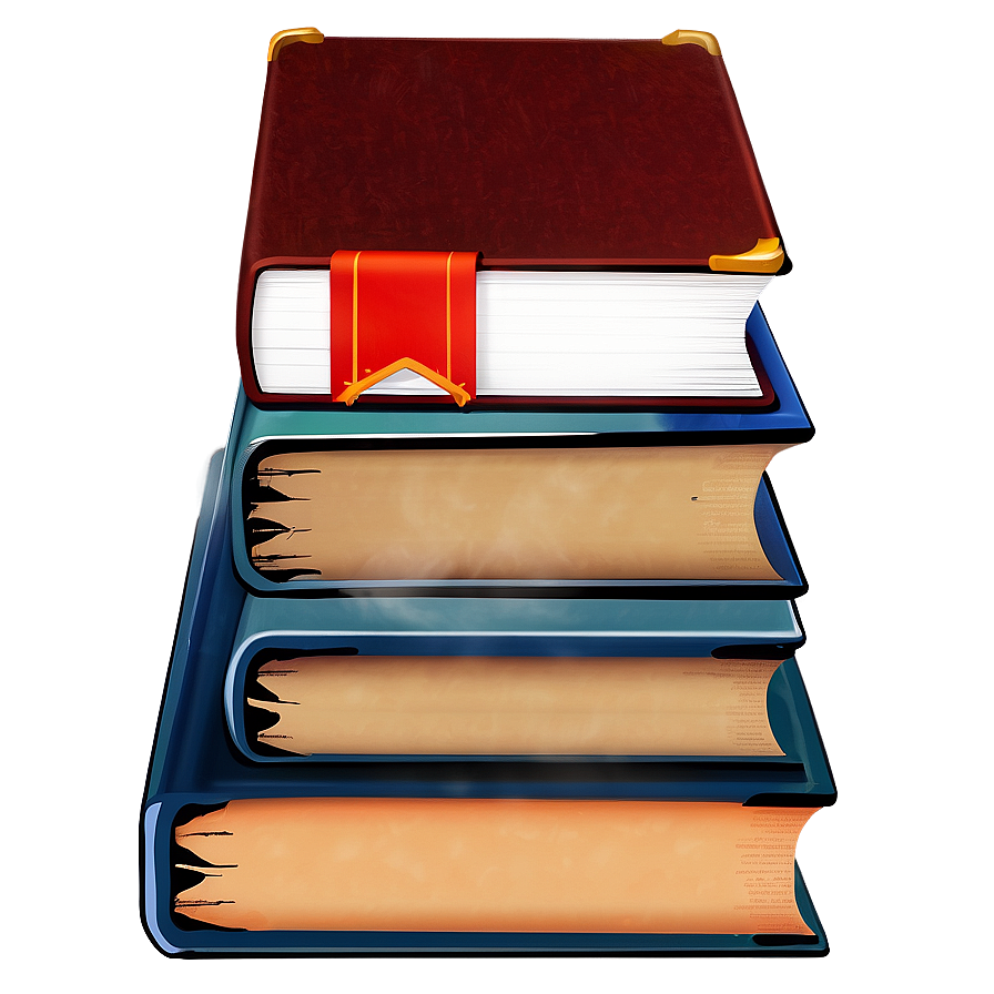 Literature Books Stack Png 51