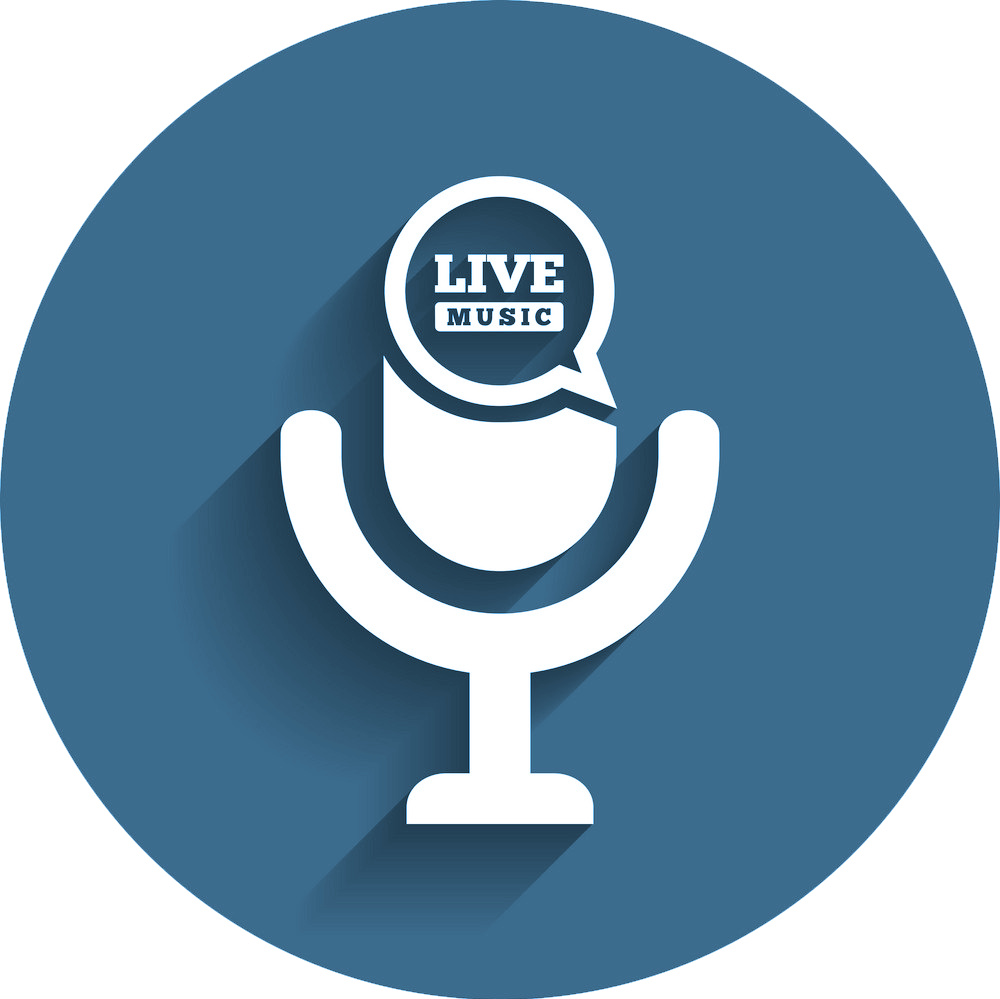 Live Music Microphone Icon