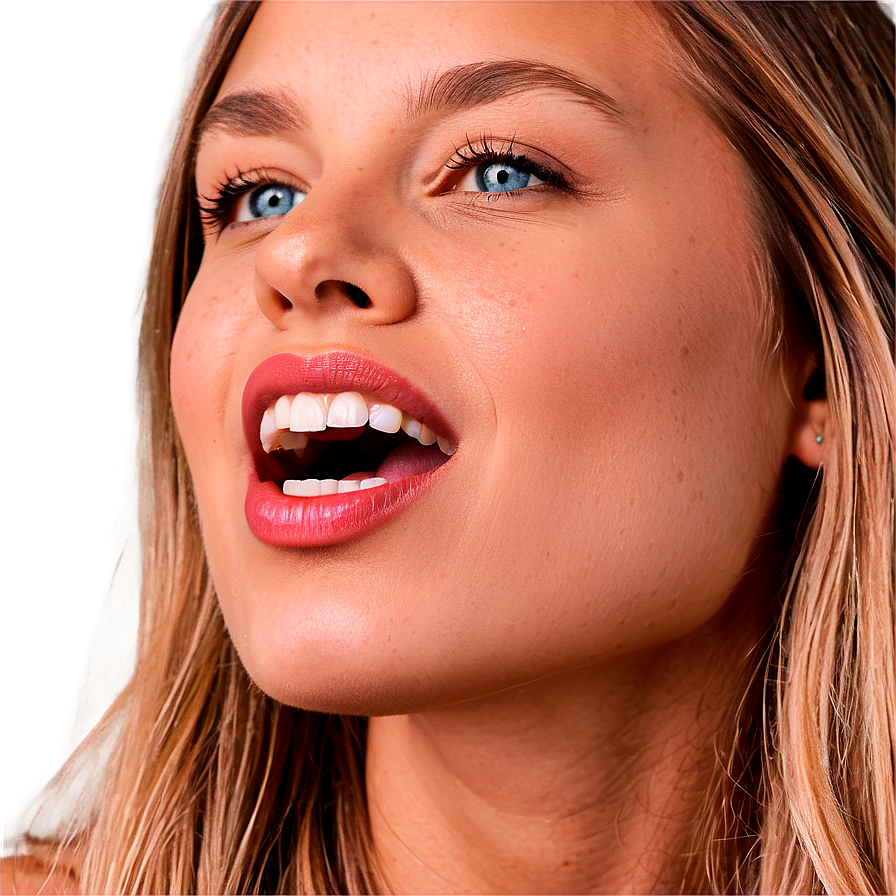 Lively Biting Lip Image Png Fou