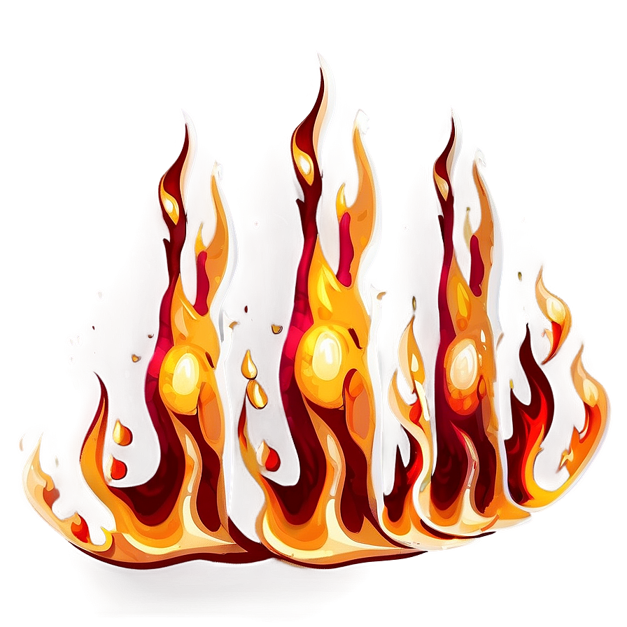 Lively Flame Cartoon Png 06262024