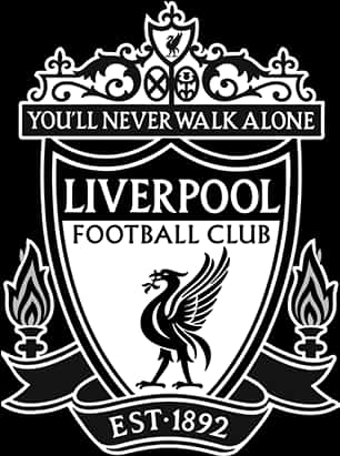 Liverpool F C Crest Blackand White