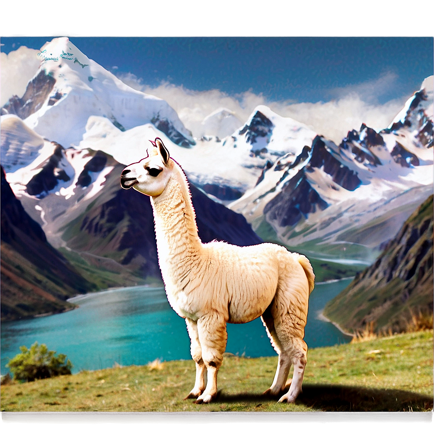 Llama And Mountains Png 06202024