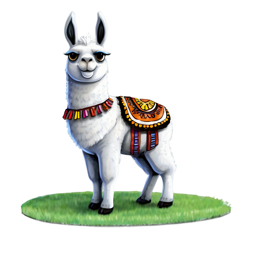 Llama In Costume Png 06202024