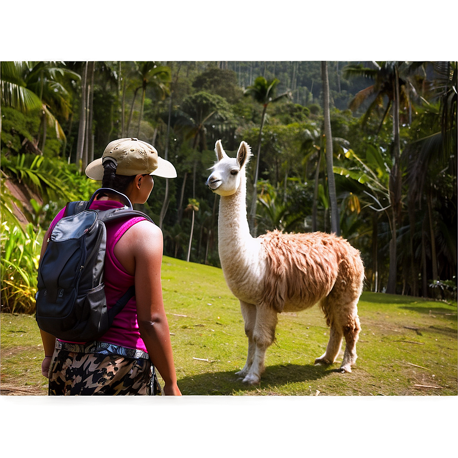 Llama Trekking Png Fky