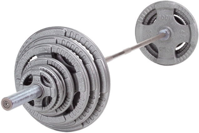 Loaded Standard Barbell Weights