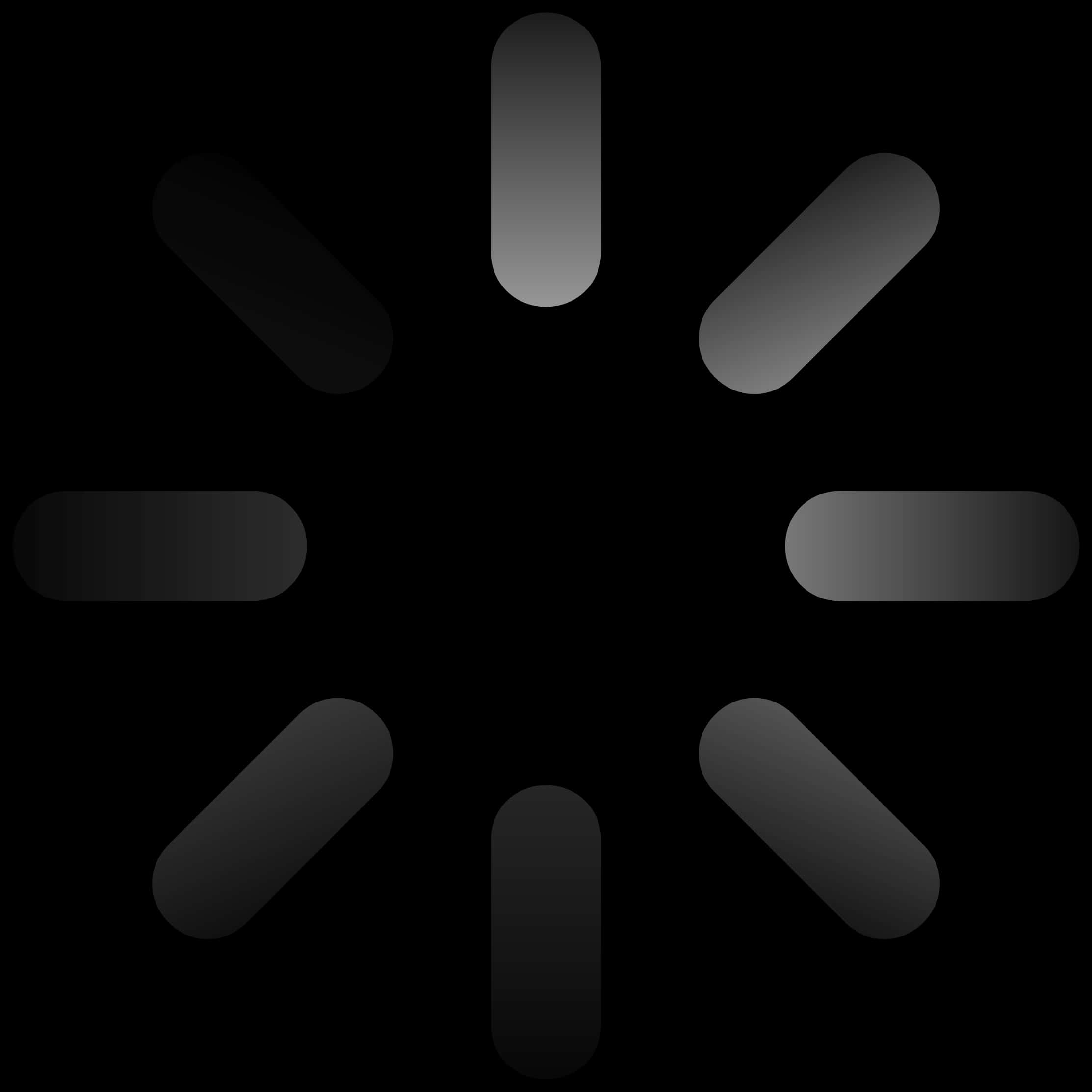 Loading Symbol Black Background