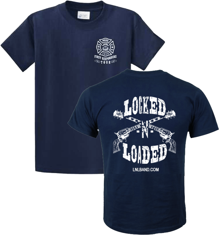 Lockedand Loaded Band T Shirt Design